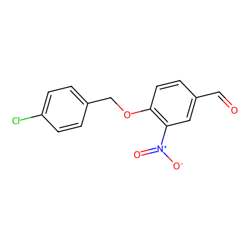 4-[(4-Chlorophenyl)methoxy]-3-nitrobenzaldehyde structure