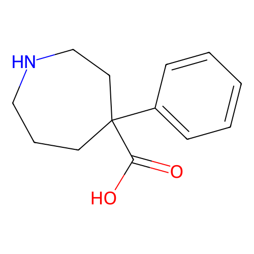 4-Phenylazepane-4-carboxylic acid structure