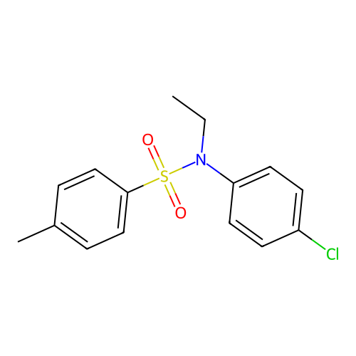 N-(4-chlorophenyl)-N-ethyl-4-methylbenzenesulfonamide structure