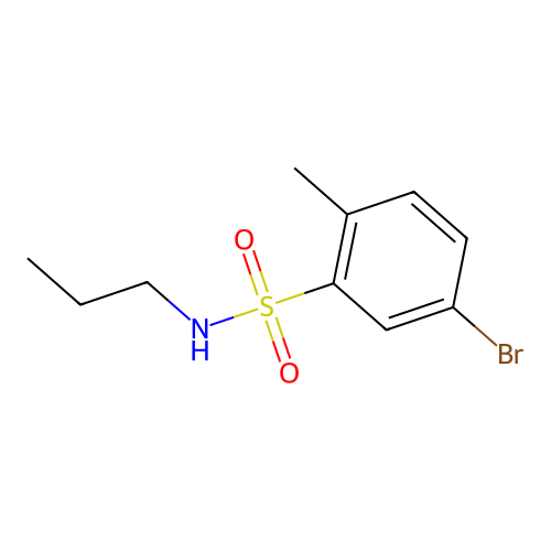 5-bromo-2-methyl-N-propylbenzenesulfonamide structure