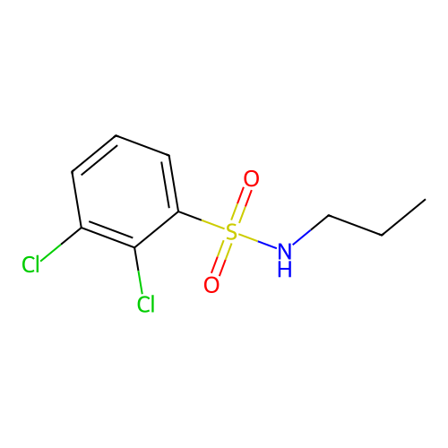2,3-dichloro-N-propylbenzenesulfonamide structure