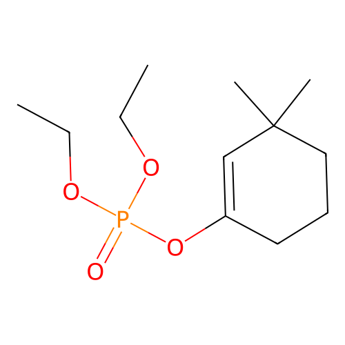 (3,3-Dimethylcyclohexen-1-yl) diethyl phosphate structure