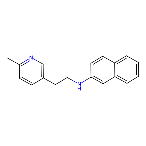 N-[2-(6-methylpyridin-3-yl)ethyl]naphthalen-2-amine structure