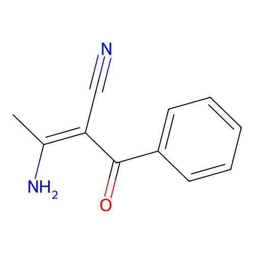 3-Amino-2-benzoylbut-2-enenitrile structure