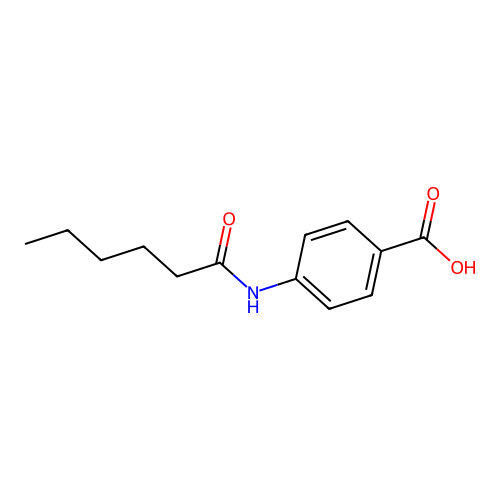 4-(hexanoylamino)benzoic Acid structure