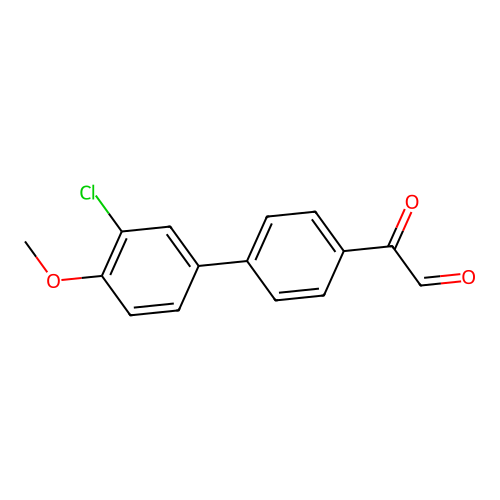 2-[4-(3-Chloro-4-methoxyphenyl)phenyl]-2-oxoacetaldehyde structure