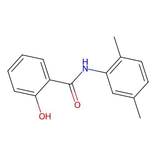 N-(2,5-dimethylphenyl)-2-hydroxybenzamide structure