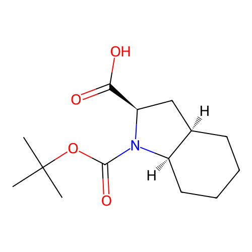 (2R,3aR,7aR)-1-(tert-Butoxycarbonyl)octahydro-1H-indole-2-carboxylic acid structure