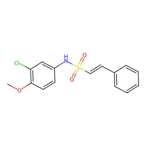 N-(3-chloro-4-methoxyphenyl)-2-phenylethene-1-sulfonamide structure