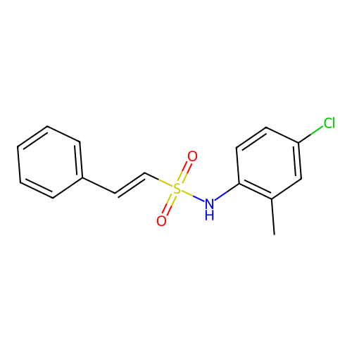 (E)-N-(4-chloro-2-methylphenyl)-2-phenylethenesulfonamide structure