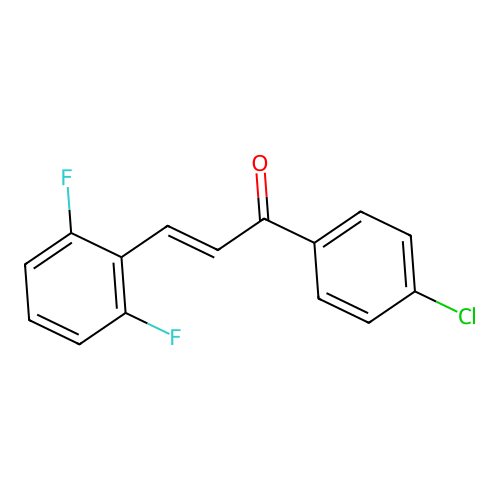 2-Propen-1-one, 1-(4-chlorophenyl)-3-(2,6-difluorophenyl)- structure