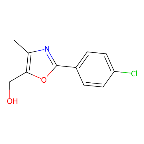 2-(4-Chlorophenyl)-4-methyl-5-oxazolemethanol structure