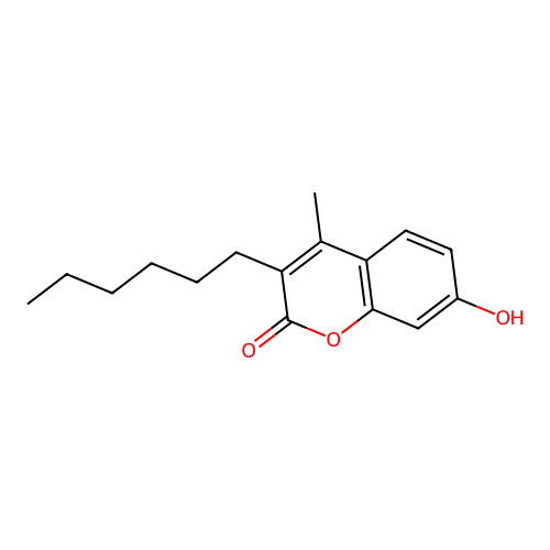3-Hexyl-7-hydroxy-4-methylchromen-2-one structure
