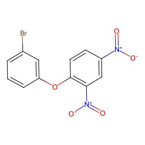 1-(3-Bromophenoxy)-2,4-dinitrobenzene structure