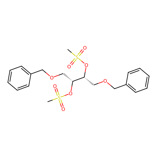 (2r,3r)-1,4-Bis(benzyloxy)butane-2,3-diyl dimethanesulfonate structure