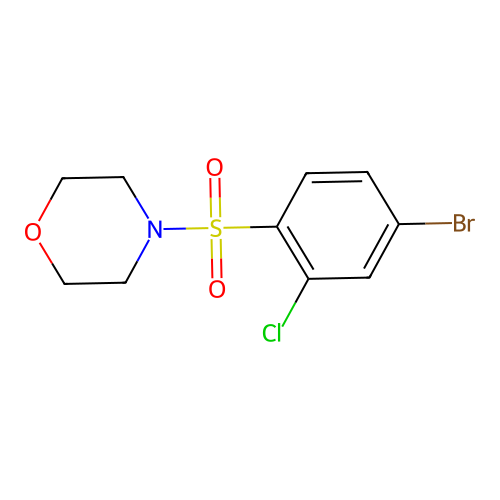4-(4-Bromo-2-chlorophenyl)sulfonylmorpholine structure