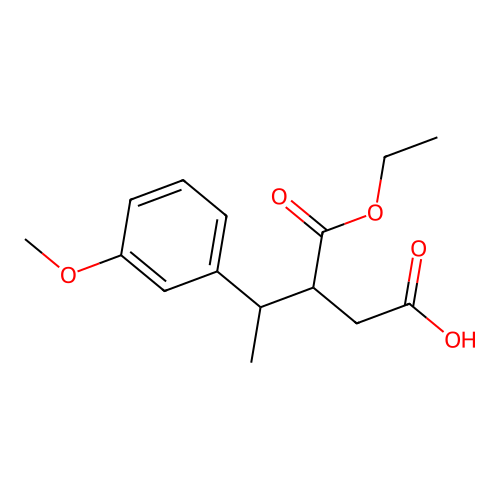 3-Ethoxycarbonyl-4-(3-methoxyphenyl)pentanoic acid structure