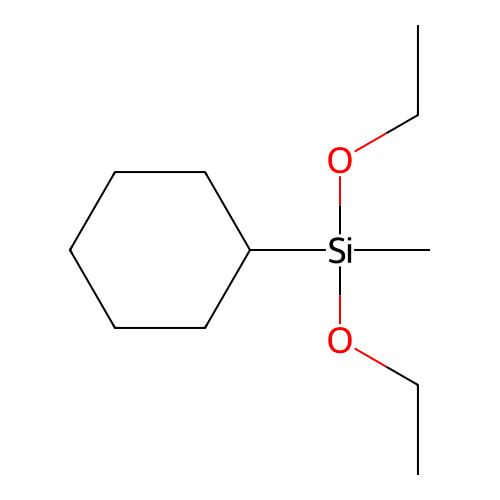 Cyclohexyldiethoxymethylsilane structure