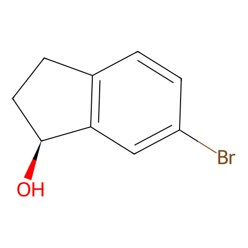 (1S)-6-bromo-2,3-dihydro-1H-inden-1-ol structure