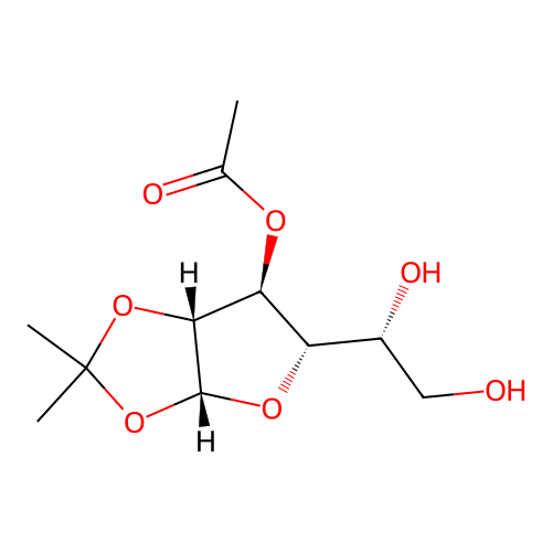 3-O-Acetyl-1,2-O-isopropylidene-a-D-galactofuranose structure