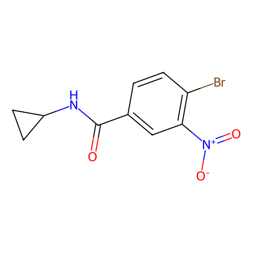N-Cyclopropyl 4-bromo-3-nitrobenzamide structure
