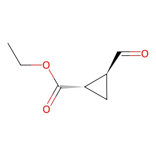 ethyl (1S,2S)-2-formylcyclopropane-1-carboxylate structure