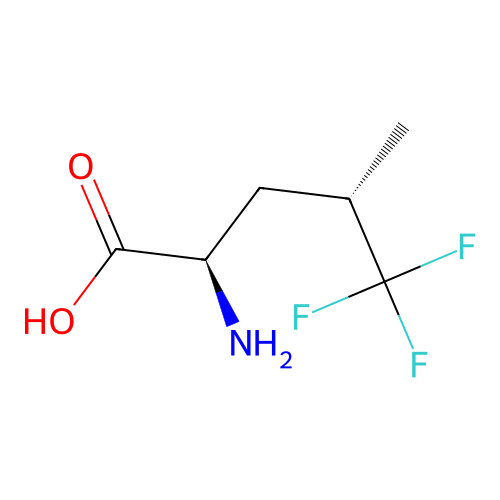 (4S)-5,5,5-Trifluoro-D-leucine structure