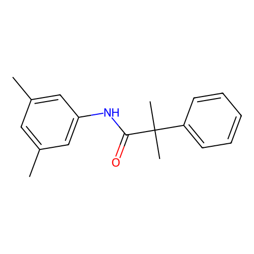 N-(3,5-dimethylphenyl)-2-methyl-2-phenylpropanamide structure