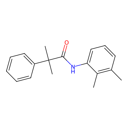N-(2,3-dimethylphenyl)-2-methyl-2-phenylpropanamide structure