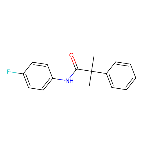 N-(4-fluorophenyl)-2-methyl-2-phenylpropanamide structure
