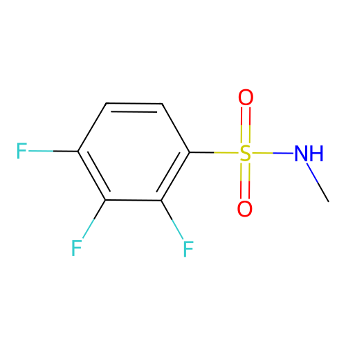 2,3,4-trifluoro-N-methylbenzenesulfonamide structure