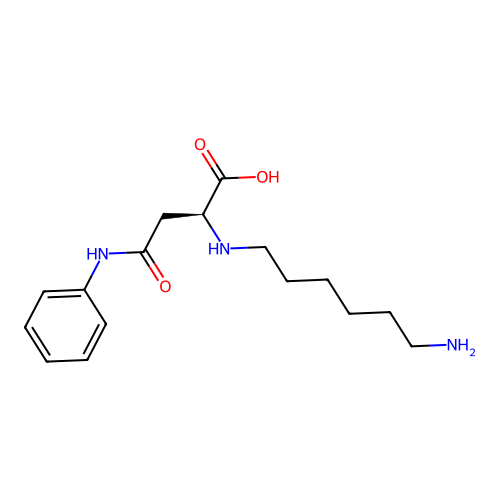 N2-(6-Aminohexyl)-N4-phenyl-L-asparagine structure