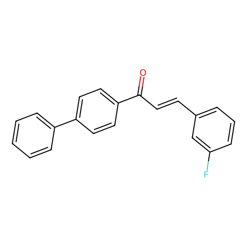 (2E)-3-(3-Fluorophenyl)-1-(4-phenylphenyl)prop-2-en-1-one structure