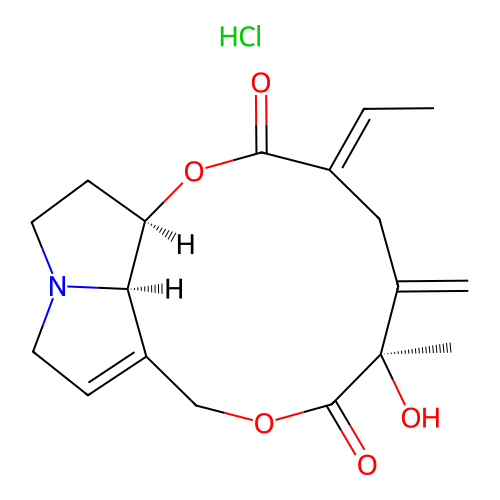 Seneciphylline, hydrochloride structure