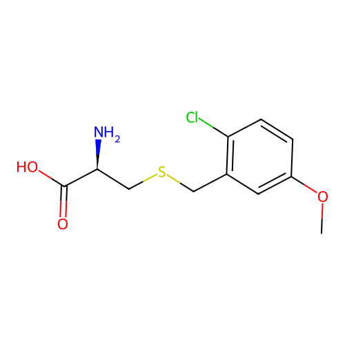 S-(2-chloro-5-methoxybenzyl)-L-cysteine structure