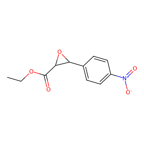 Ethyl 3-(4-nitrophenyl)oxirane-2-carboxylate structure