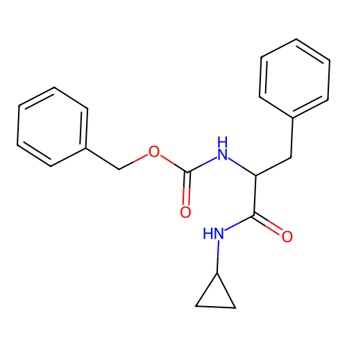 Nalpha-[(benzyloxy)carbonyl]-N-cyclopropylphenylalaninamide structure