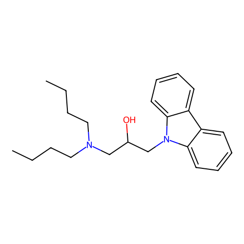 1-(9H-carbazol-9-yl)-3-(dibutylamino)propan-2-ol structure