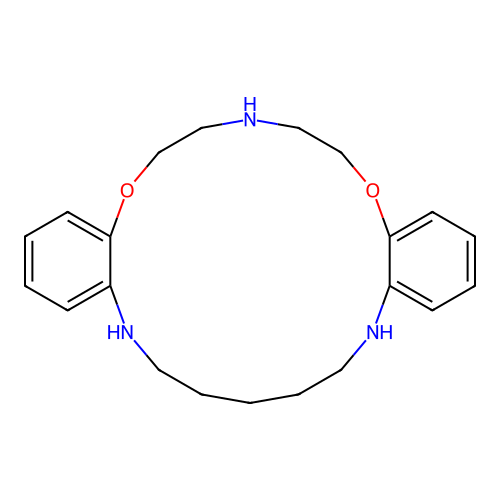 6,7,8,9,10,16,17,18,19,20,21,22-dodecahydrodibenzo[h,q][1,7,4,10,16]dioxatriazacyclooctadecine structure