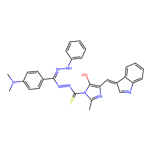 CAS 109901-87-3 - C29H26N8OS structure