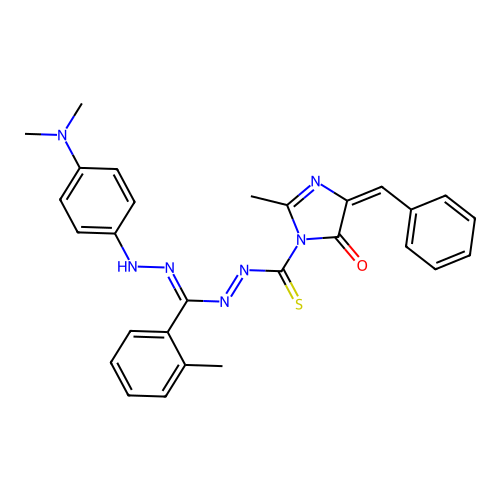 C28H27N7OS structure