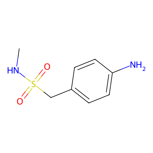 4-Amino-N-methylbenzenemethanesulfonamide structure