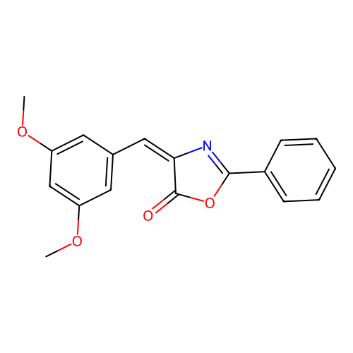 4-(3,5-Dimethoxybenzylidene)-2-phenyl-2-oxazolin-5-one structure