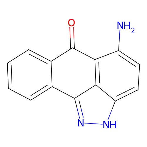 5-Amino-6h-anthra[1,9-cd]pyrazol-6-one structure