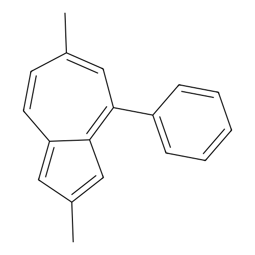 Azulene, 2,6-dimethyl-4-phenyl structure