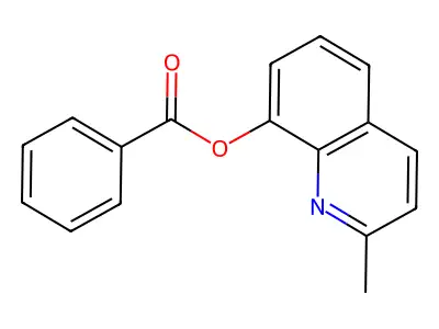 2-Methylquinolin-8-yl benzoate structure