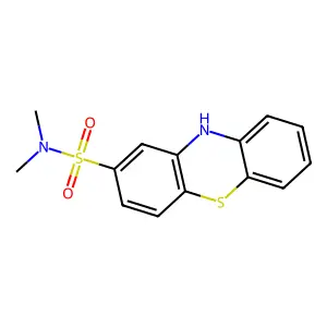 N,N-Dimethylphenothiazine-2-sulfonamide structure