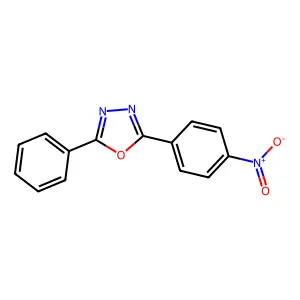 2-(4-Nitrophenyl)-5-phenyl-1,3,4-oxadiazole structure