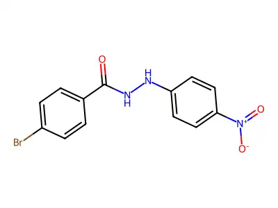 4-bromo-N'-(4-nitrophenyl)benzohydrazide structure