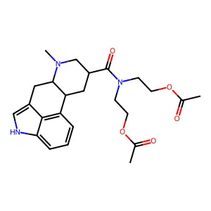 N,N-diacetoxyethyl 9,10-dihydrolysergic acid amide structure